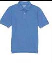 Active wear products supplied by online China export agent. Royal blue, mens short sleeved golf shirt