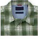 Online work and casual wear distribution company imports Wide stripped, green and white plaid style button up shirt for men