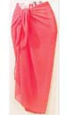 Womens fashion wrap warehouse supplier imports Tie up salmon pink beach sarong in fine fabric