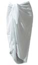 Bali beach wear clothing outsourcing agent supplies Light fabric beach sarong wrap in white