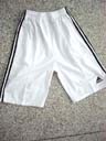 Active wear clothing manufacturer distributes Adidas mens sport shorts in white with black stripes