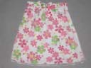 Kids online clothing outsourcing dealer supplies Flower pattern print skirt for girls in green, white and pink